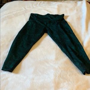 Dark Green and Black Leggings